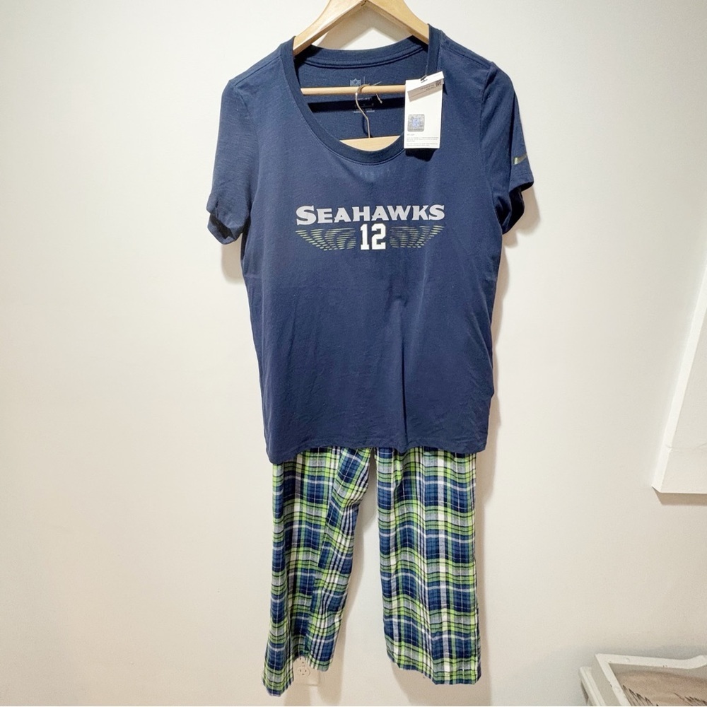 Nike Dri-Fit NFL Team Apparel Seattle Seahawks 2 Piece Pajama Set Size Medium